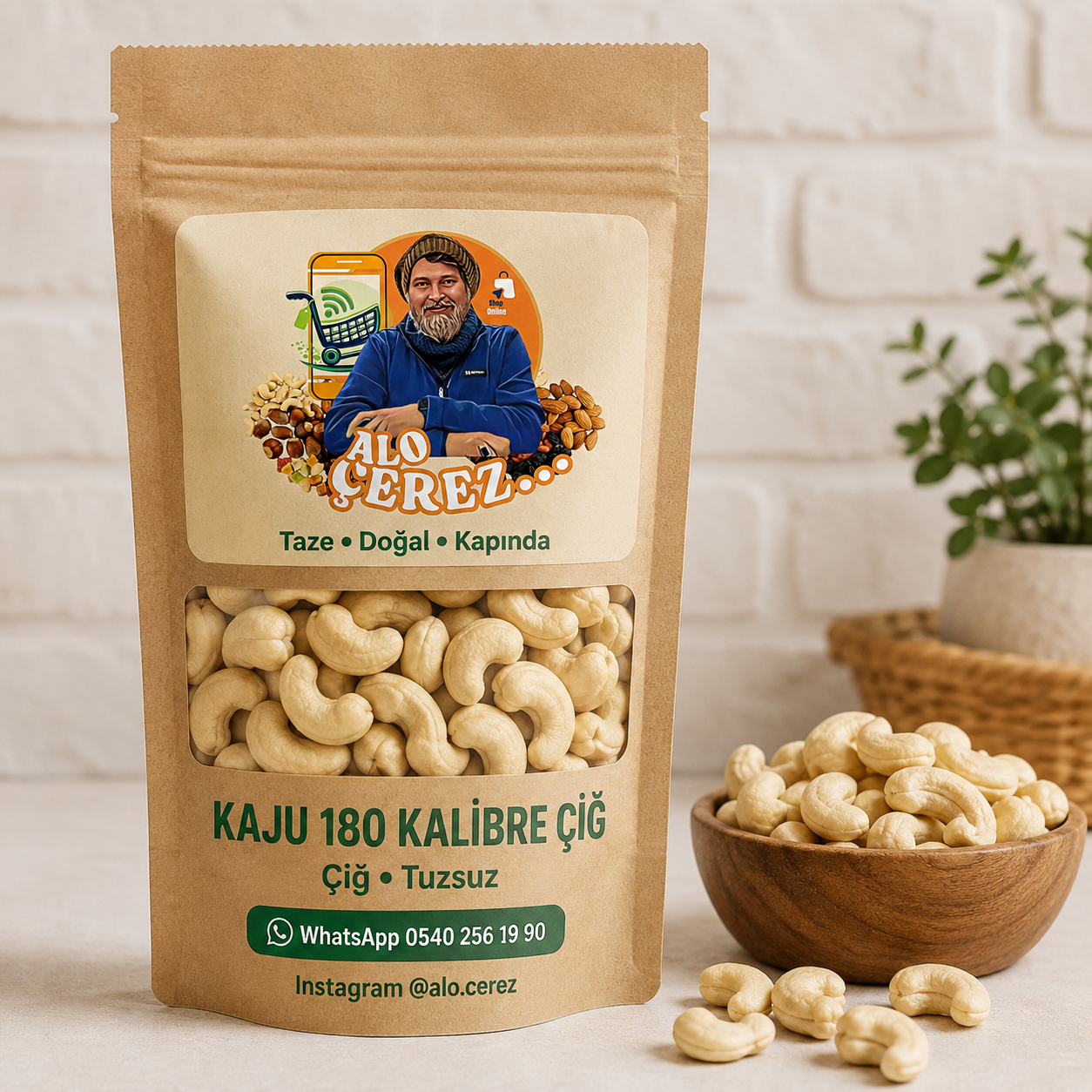 Kaju 180 Kalibre Çiğ
