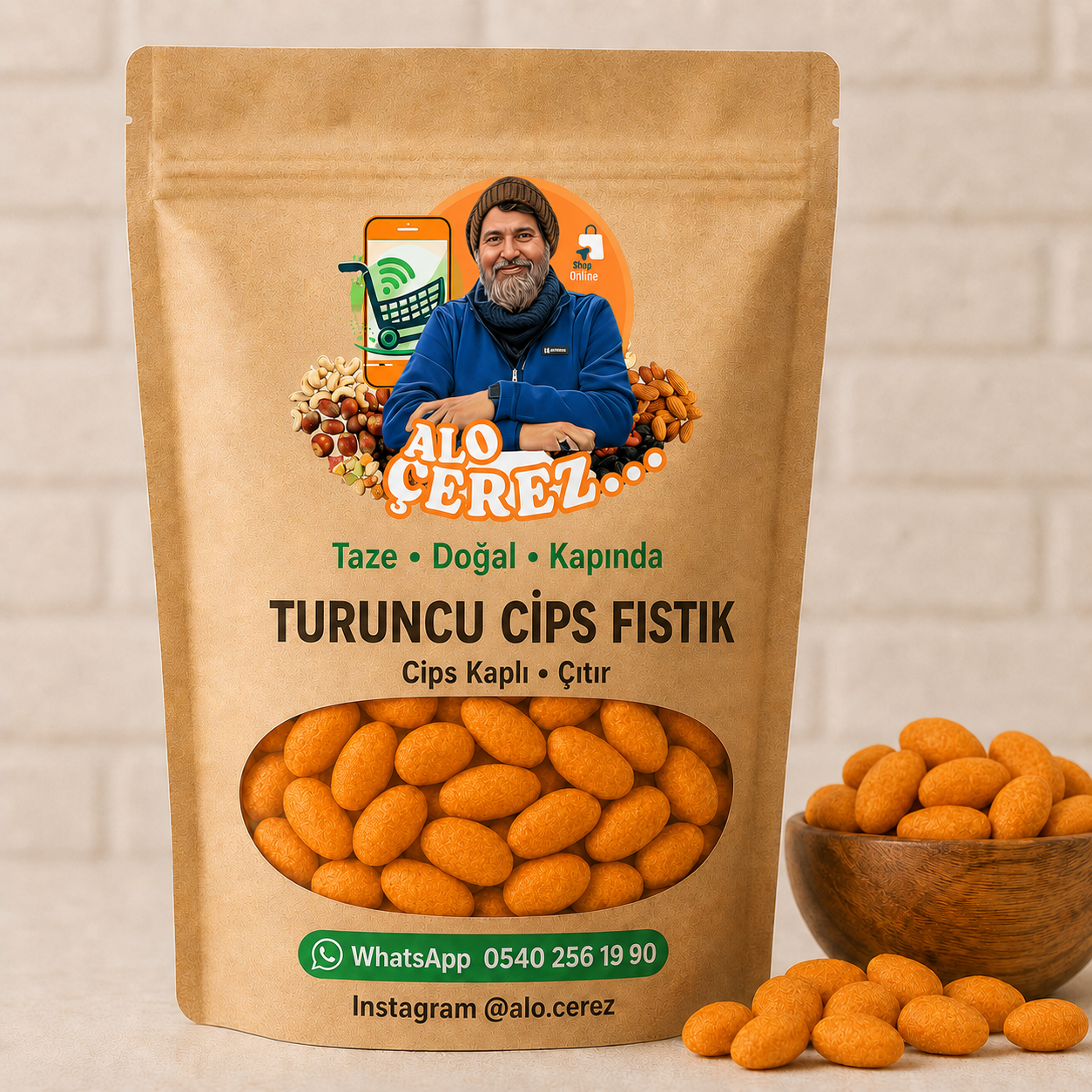 Turuncu Cips Fıstık